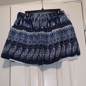 Bwear Blue and White Cotton Skirt